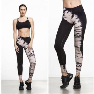 NUX V Waist Tie Dye Activewear Leggings Size Medium